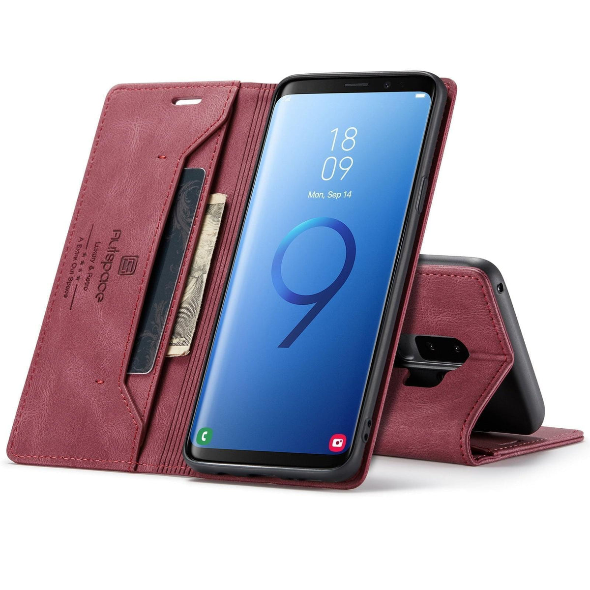 "Multifunktionale Anti-Degaussing Klapphülle für Samsung Modelle - Stoßfest, Magnetischer Sog, PU+TPU Material"