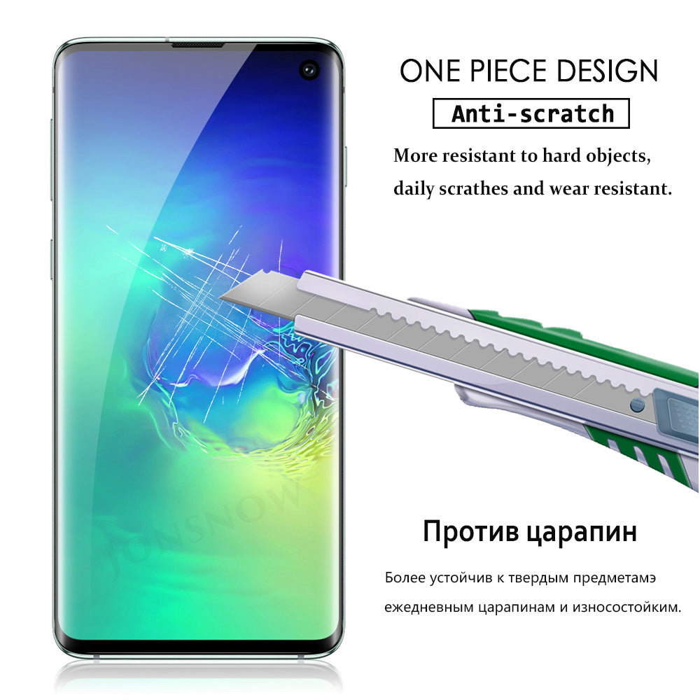 "3D Gehärtetes Glas für Samsung - Anti-Kratz & Anti-Drop, Vollständige Abdeckung, 9H Härte, Inklusive Reinigungstuch und Staubkleber"