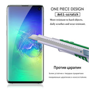 "3D Gehärtetes Glas für Samsung - Anti-Kratz & Anti-Drop, Vollständige Abdeckung, 9H Härte, Inklusive Reinigungstuch und Staubkleber"