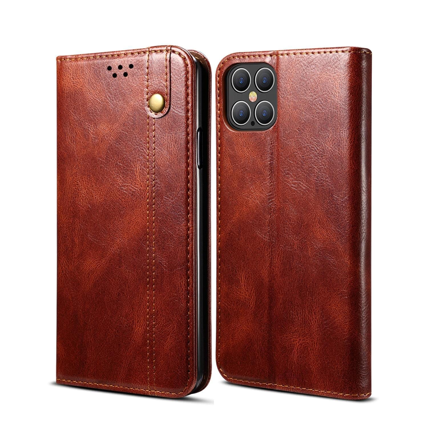 Elegante Leder-Handytasche mit Kartenfach für iPhone & Samsung