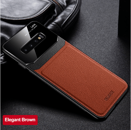 "Premium Leder Stoßfeste Hülle für Samsung S20 - Minimalistisches Design und Hochwertige Verarbeitung"