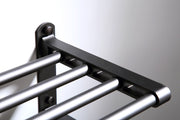 "Modernes Wandmontiertes Mattschwarzes Badetuchhalter aus Raumaluminium - Belastbar bis 20kg, Einfache Installation"
