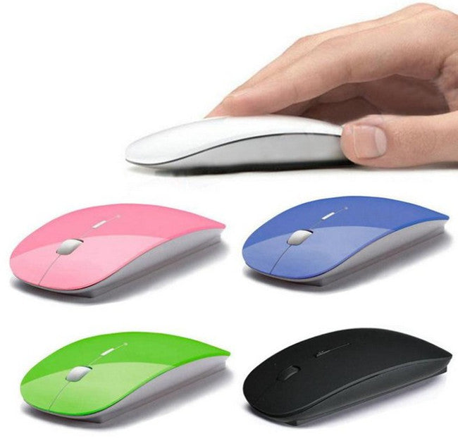"2,4G Kabellose Slim Maus - Ergonomisches Design, Optische Tracking-Technologie, USB Empfänger, Energieeffizient"