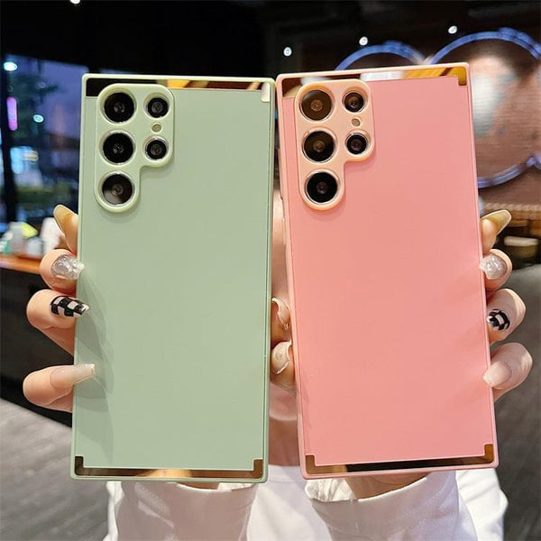 "Premium Geschäftiges Handyhülle für Samsung - Frosted & Electroplated TPU+PC Hülle - Vielfältige Farbauswahl"