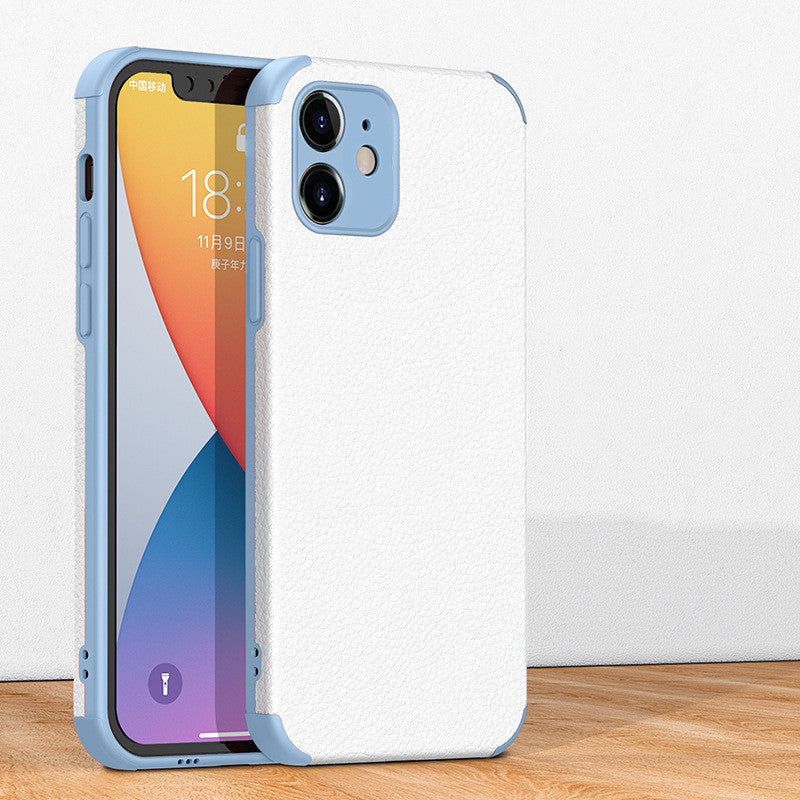 "Hochwertige Leder-TPU Handyhülle, Kompatibel mit Apple iPhone - Business-Stil, Injektionsverfahren, Verschiedene Farben"