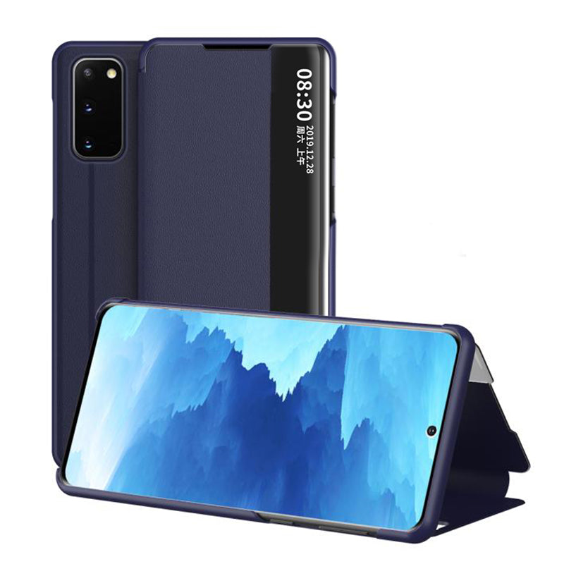 "Schlankes Klappetui für Samsung Modelle - PC+Leder, Smart Schlaf-Fenster, Vielfältige Farben & Modelle Kompatibilität"