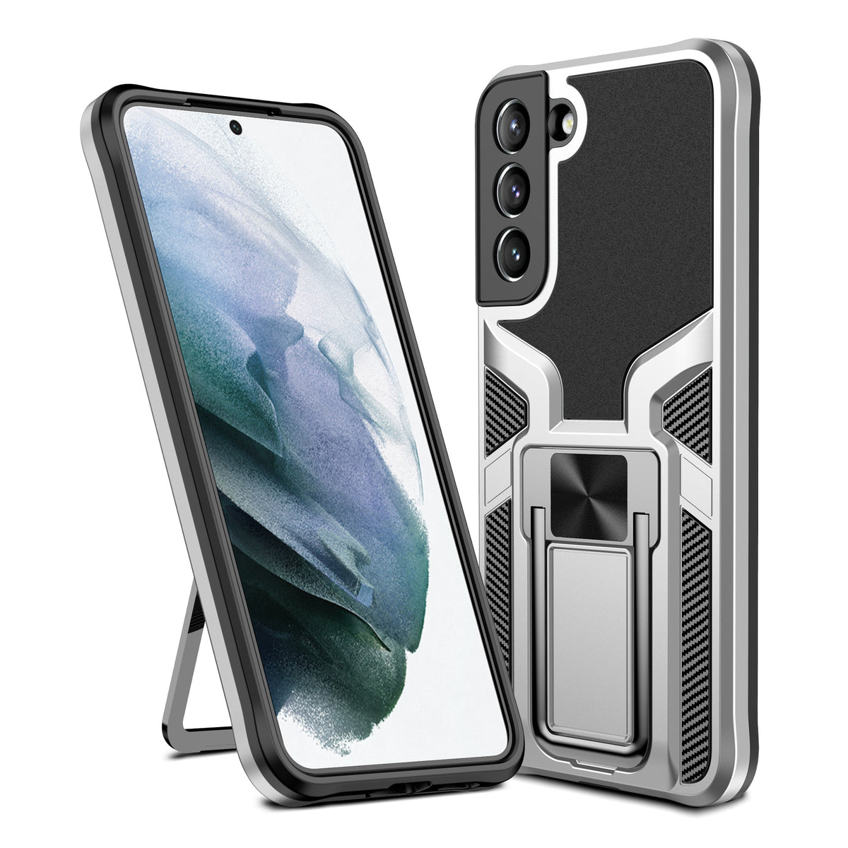 "Robuste TPU-Metall Smartphone Hülle - Magnetische Anziehung & Optimaler Schutz für Samsung Modelle"