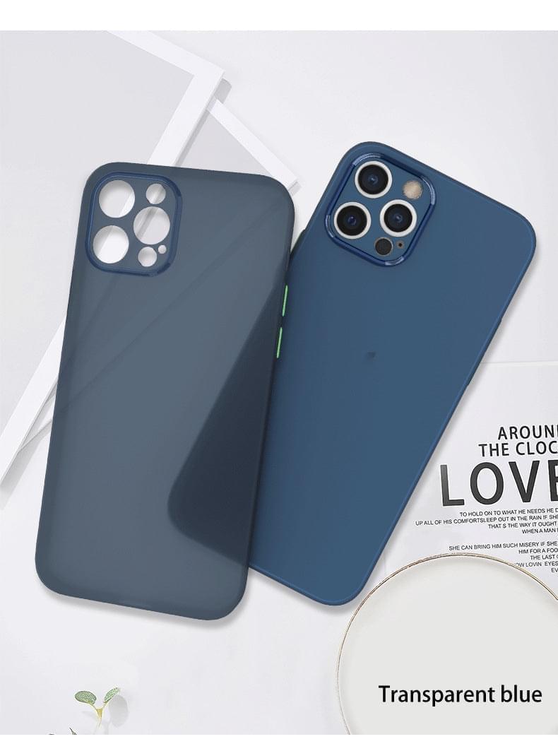 "Ultra-Dünne Mattierte Handyhülle für iPhone, Vielfältige Transparente Farben, Einfacher Stil, TPU-Material"