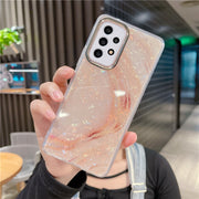 "Kauri Wasserfarben-Marmor Regenbogen-Fischschuppen S22 Handyhülle - Stoßfester Schutz & Stilvolles Design für Samsung S22, S21FE und mehr"