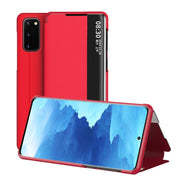 "Schlankes Klappetui für Samsung Modelle - PC+Leder, Smart Schlaf-Fenster, Vielfältige Farben & Modelle Kompatibilität"