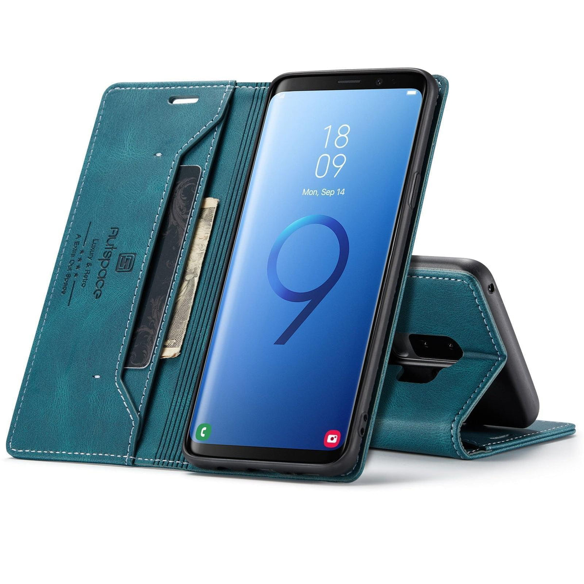 "Multifunktionale Anti-Degaussing Klapphülle für Samsung Modelle - Stoßfest, Magnetischer Sog, PU+TPU Material"