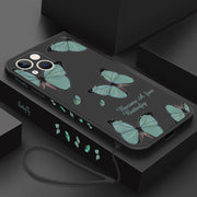 "Schmetterlings Handyhülle für iPhone 14 Pro Max, 11, 12, 13 Pro Max - Sturzsicheres Kunststoffgehäuse"