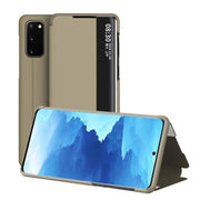 "Schlankes Klappetui für Samsung Modelle - PC+Leder, Smart Schlaf-Fenster, Vielfältige Farben & Modelle Kompatibilität"