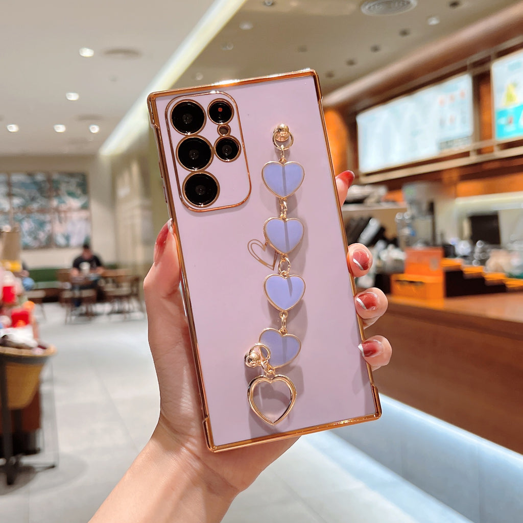 Electroplating Love Bracelet Shockproof Phone Case
