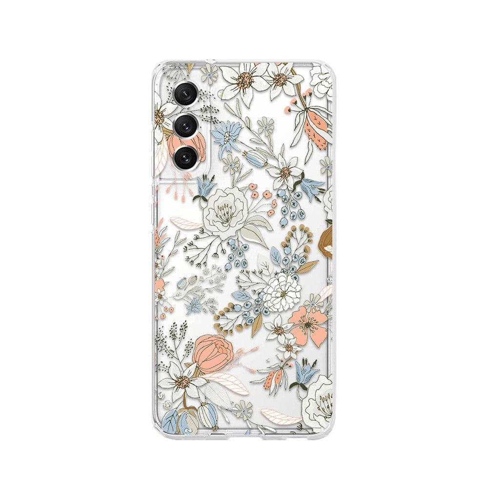 "Blumen Handyhülle Klein und Schön für Samsung S-Serie und Note-Serie - Bunte TPU Schutzhülle"