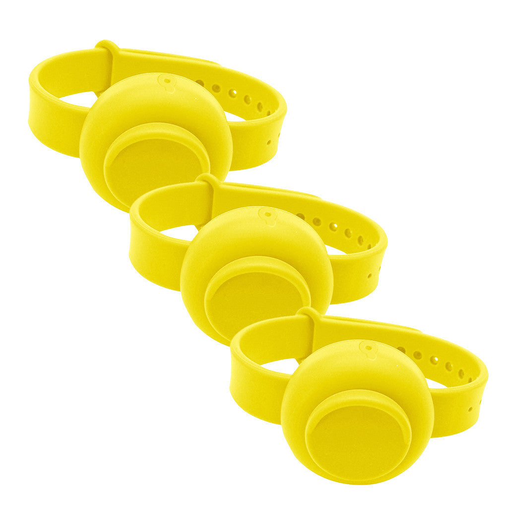 "Unisex Silikon Desinfektionsmittel Armband in Verschiedenen Farben - Einfach & Rund"