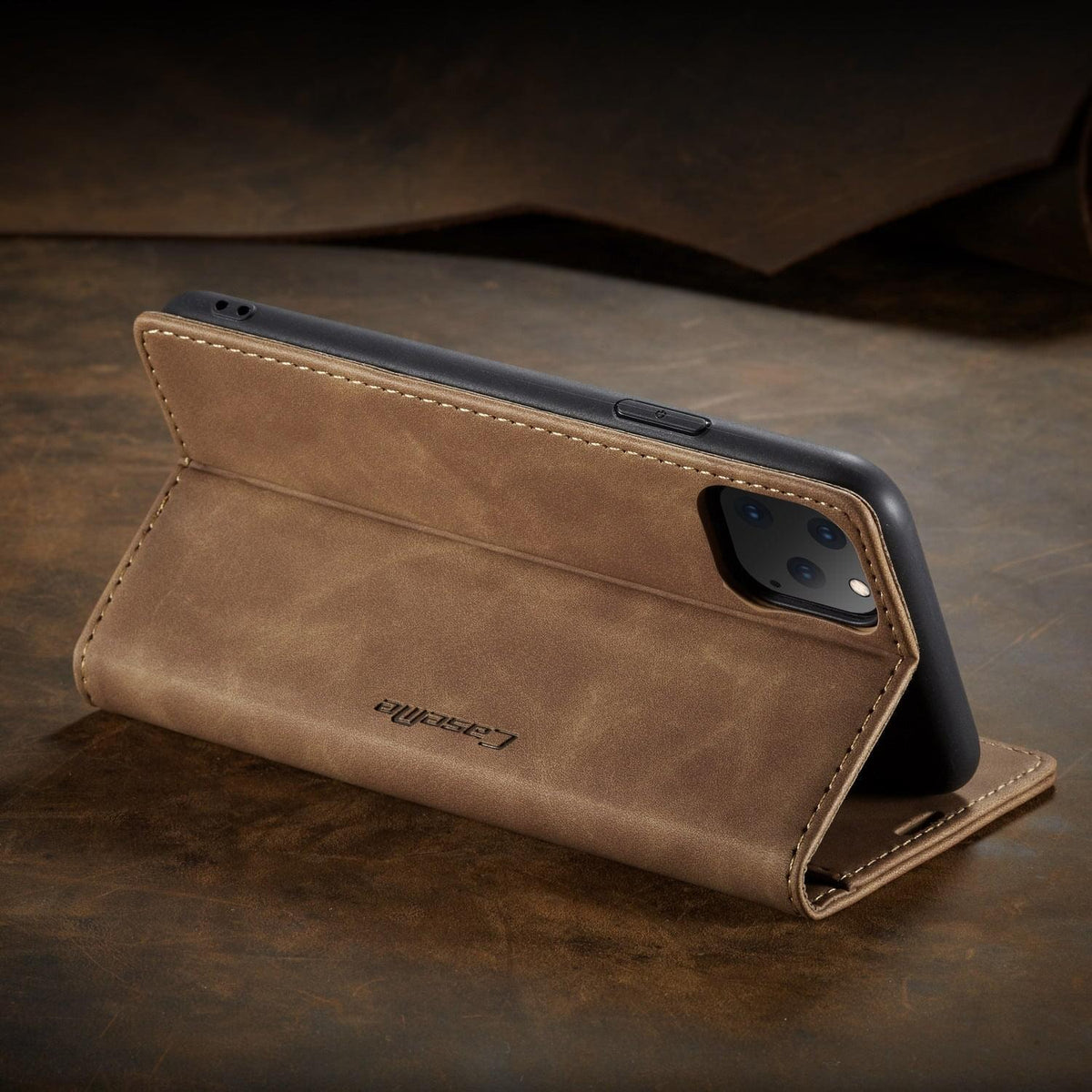 Stylische und schützende Flip-Handytasche für iPhone mit Kartenfach