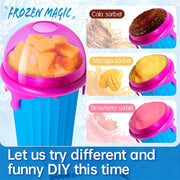 "Schnelle Einfrieren 500ml Slushy Maker Becher - Wiederverwendbare Sommer-Smoothie-Flasche mit Großer Kapazität, Magische Küchen-Gadget für Hausgemachte Säfte und Eiscreme"