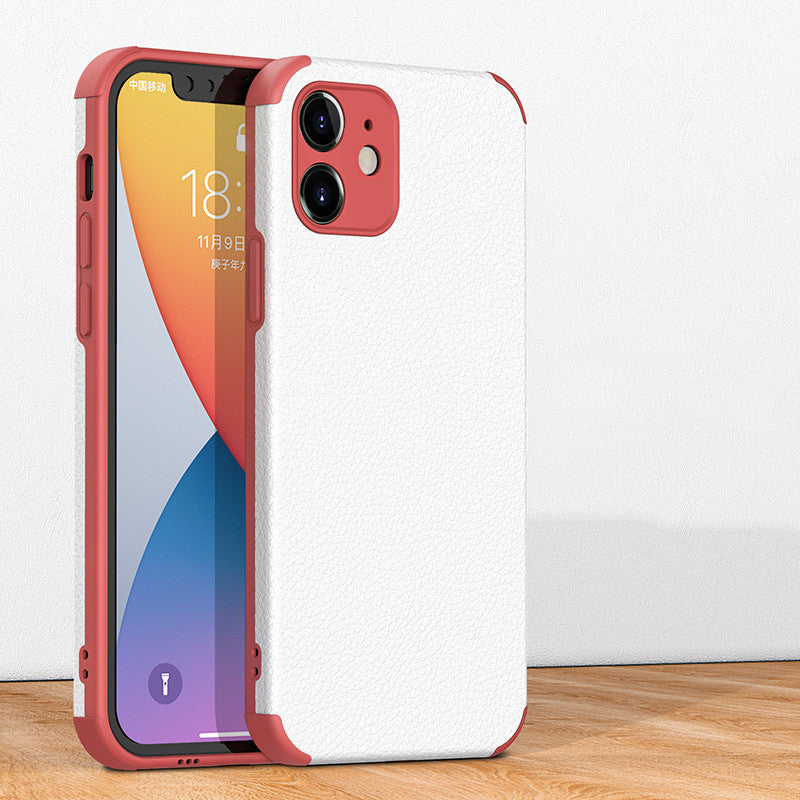 "Hochwertige Leder-TPU Handyhülle, Kompatibel mit Apple iPhone - Business-Stil, Injektionsverfahren, Verschiedene Farben"