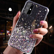 "Samsung Handyhülle aus Silikagel mit Rosa Sternverlauf - Rückabdeckung im Europäischen und Amerikanischen Stil"