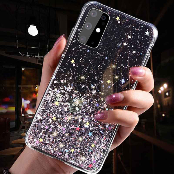 "Samsung Handyhülle aus Silikagel mit Rosa Sternverlauf - Rückabdeckung im Europäischen und Amerikanischen Stil"