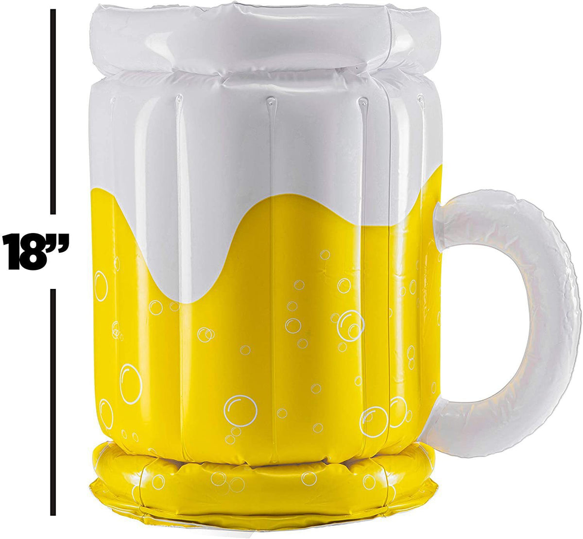 "Großer aufblasbarer Bierkrug-Kühler und Pool-Floatie 2 in 1 - Perfekt für Poolpartys, Strand und Jacuzzi - Tolle Spielzeug & Geschenkidee für Erwachsene und Kinder"
