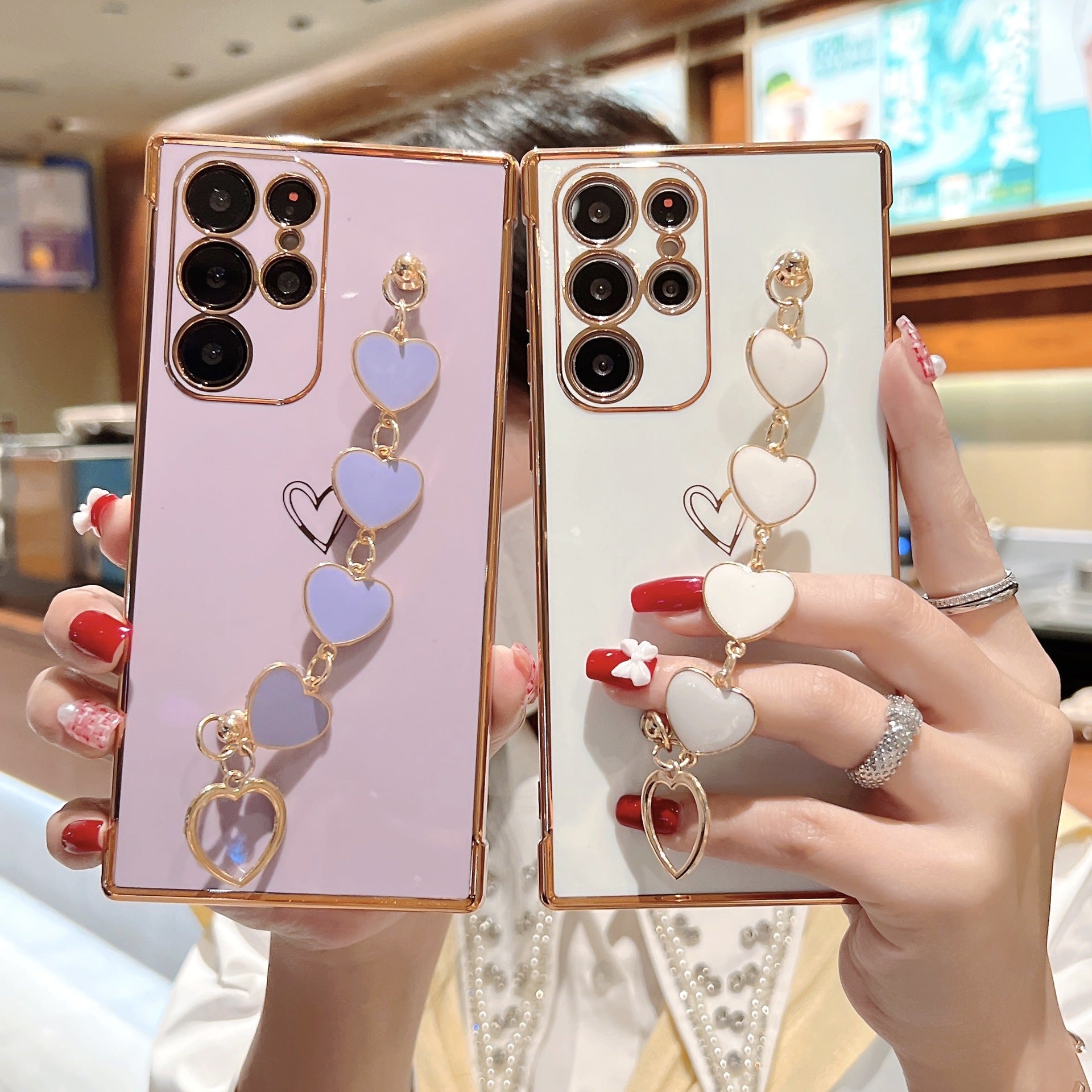 Electroplating Love Bracelet Shockproof Phone Case