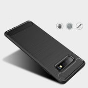"Carbonfaser Gebürstetes Korn TPU Telefonhülle - Robuster Schutz für Samsung Modelle"