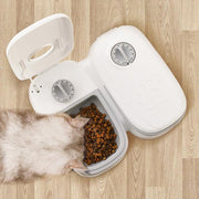 "Automatischer Haustierfutterautomat und Wasserspender 2-in-1 - Spart Energie, Sichere, Schwerkraftgesteuerte Fütterung für Hunde und Katzen"