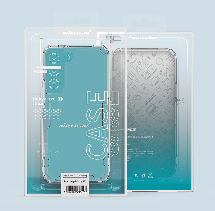 "Stoßfeste Schutzhülle für Samsung S22, S22 PLUS, S22 ULTRA - Transparentes TPU+PC Design, Rutschfest und Präzise Passform"
