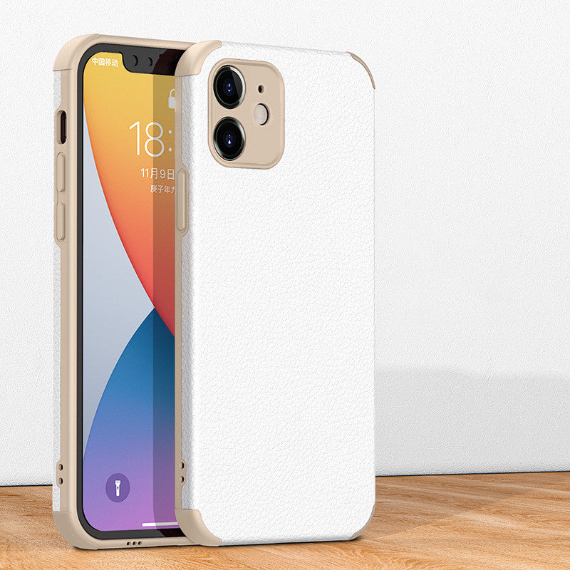 "Hochwertige Leder-TPU Handyhülle, Kompatibel mit Apple iPhone - Business-Stil, Injektionsverfahren, Verschiedene Farben"