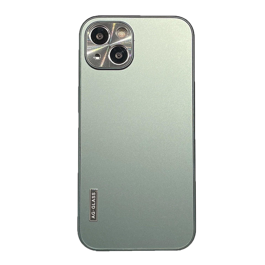 "Hochwertige Metall und Mattglas Schutzhülle für iPhone