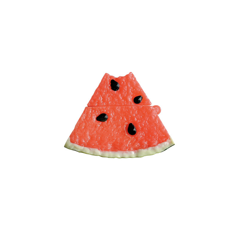 "Lustige Wassermelone Silikon Schutzhülle, Kompatibel mit Apple AirPods Pro und Huawei Generation 3/4"