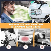 "Universeller Auto-Spiegel Handyhalter - 360° Drehbar, Einstellbare Länge, Einfache Bedienung, Keine Spuren nach Entfernung"