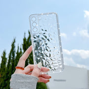 "Luxus Diamant Dekor Transparente Handyhülle für Samsung Galaxy S22, S22+, S22 Ultra - Rutschfeste Silikon Schutzhülle"