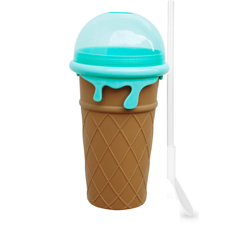 "Schnelle Einfrieren 500ml Slushy Maker Becher - Wiederverwendbare Sommer-Smoothie-Flasche mit Großer Kapazität, Magische Küchen-Gadget für Hausgemachte Säfte und Eiscreme"