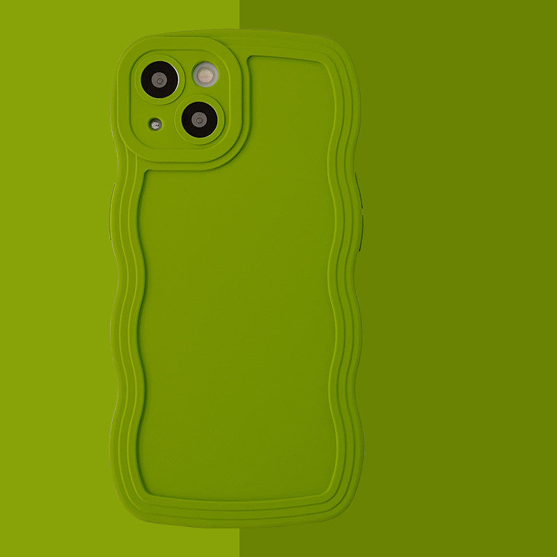 "Innovative Silikon Handytasche mit Liquid Wavy Armband für iPhone - Stilvolle All-Inclusive Schutzhülle"