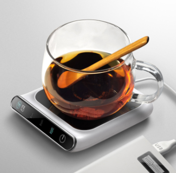 "USB-betriebener Mini-Becherwärmer, 5V Kaffeeheizung & Teezubereiter, Dreistufige Konstanttemperatur, Trinkwassererinnerungsfunktion"