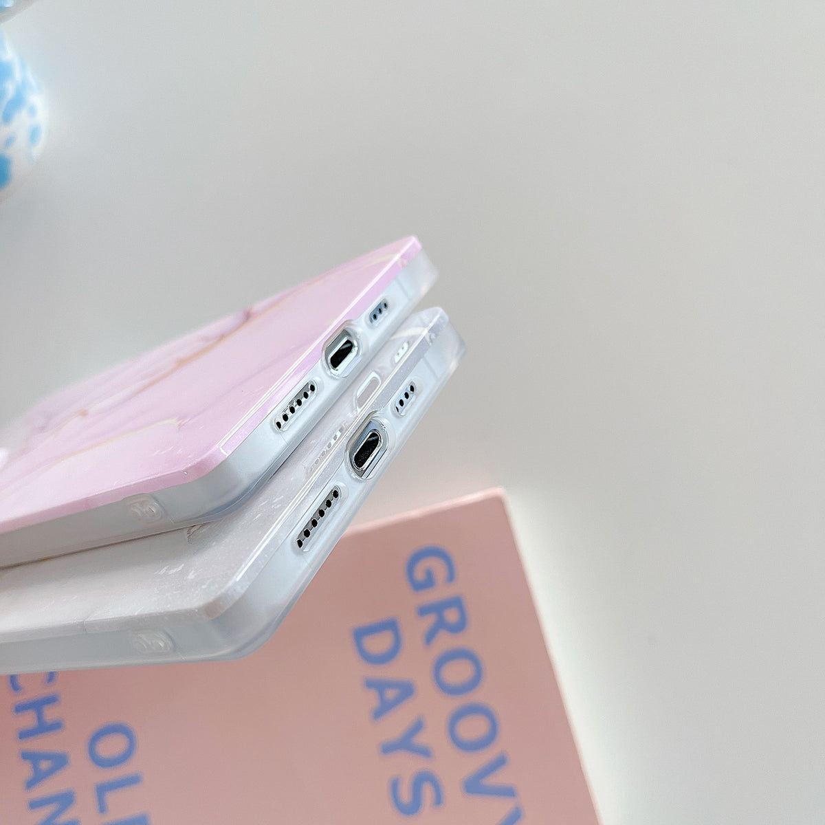 "Stilvolle Marmormuster Silikon Handyhülle - Rutschfeste Kante, Mode & Schutz für iPhone Modelle"