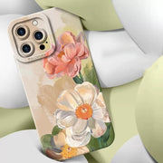 "Schutzvolle Acryl Handyhülle mit Pfingstrose Ölgemälde Design für Samsung"