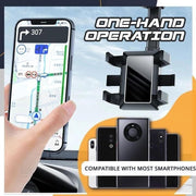 "Universeller Auto-Spiegel Handyhalter - 360° Drehbar, Einstellbare Länge, Einfache Bedienung, Keine Spuren nach Entfernung"