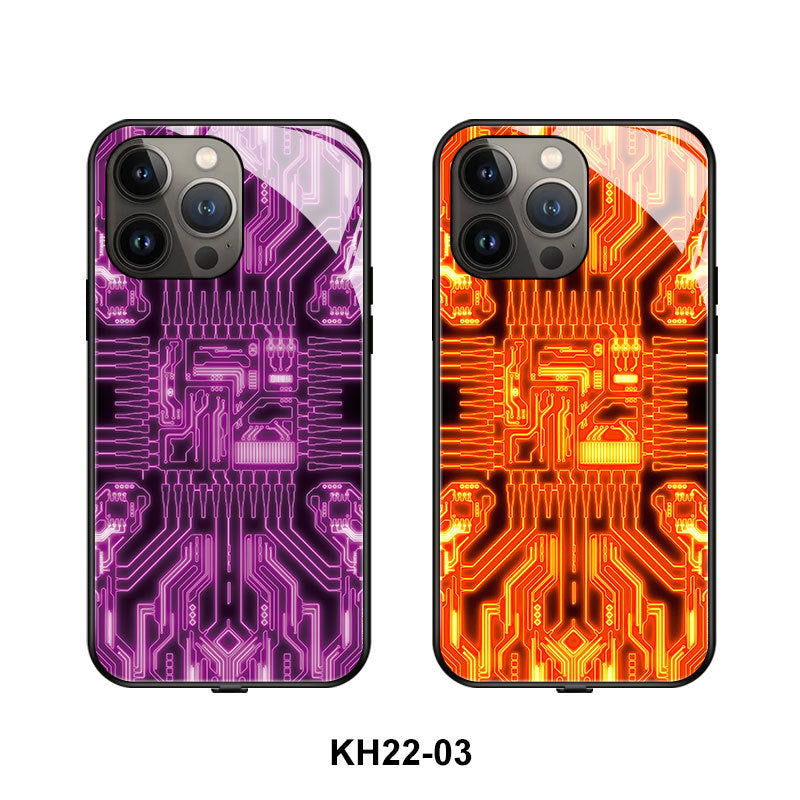 "Wissenschaft & Technologie Leuchtende Handyhülle, Gehärtetes Glas und TPU, Modernes Design für Alle iPhone Modelle"