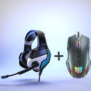 "Premium Gaming Headset mit Subwoofer-Stereo, Mikrofon und Fernbedienung - USB+3.5MM Anschluss, 16 Ω Impedanz - Für alle Musikarten und E-Sports Spiele"