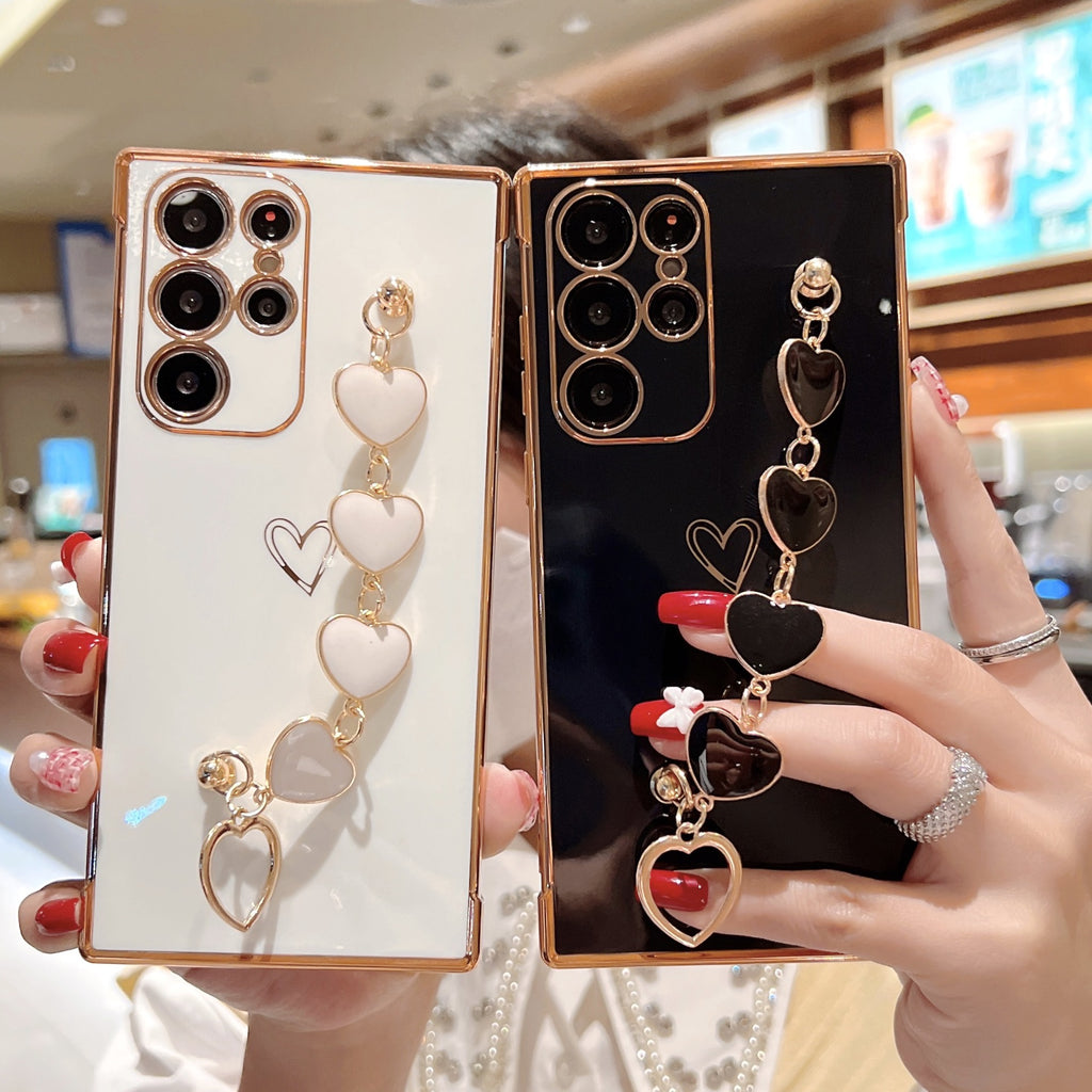 Electroplating Love Bracelet Shockproof Phone Case