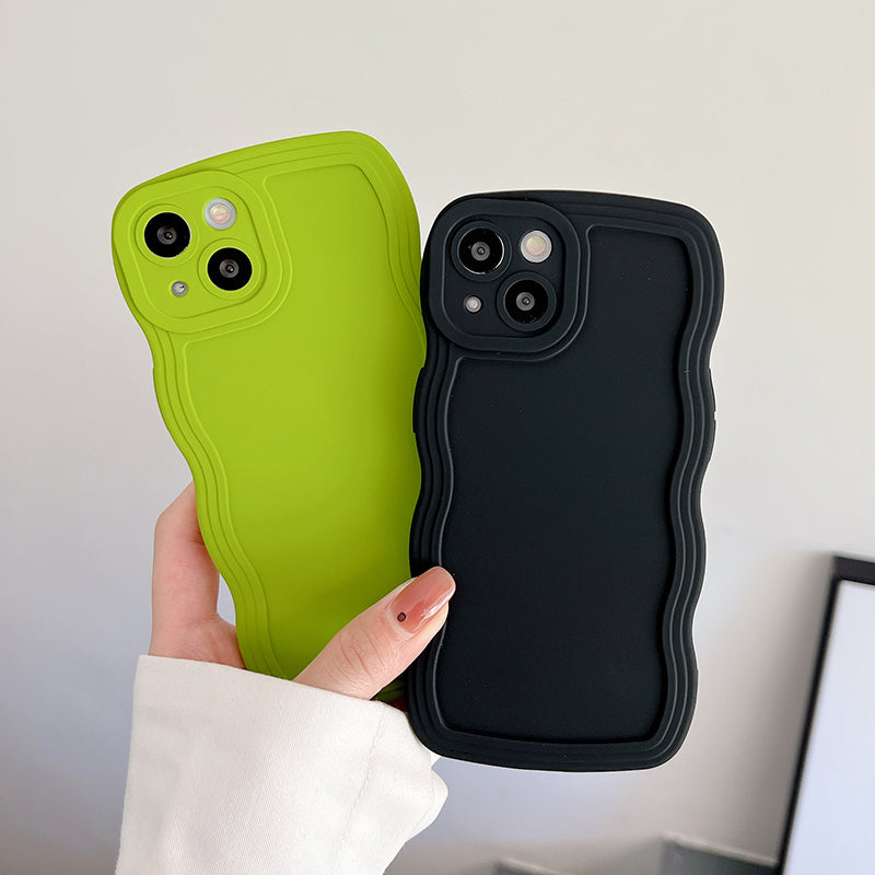 "Innovative Silikon Handytasche mit Liquid Wavy Armband für iPhone - Stilvolle All-Inclusive Schutzhülle"