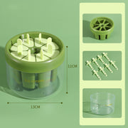 "Hochwertige Eisform für Popsicles, Küchenhelfer für Zuhause, PS+PP Material, Orange/Grün, 13.2*13.2*11.2cm"