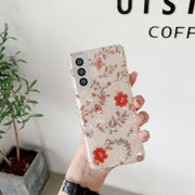 "Blumenschalen-Muster Silikon Handyhülle, Weiche Rückschale, Ins Stil, für Samsung - Mehrere Farben"