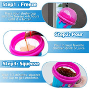 "Schnelle Einfrieren 500ml Slushy Maker Becher - Wiederverwendbare Sommer-Smoothie-Flasche mit Großer Kapazität, Magische Küchen-Gadget für Hausgemachte Säfte und Eiscreme"