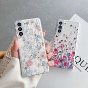 "Blumen Handyhülle Klein und Schön für Samsung S-Serie und Note-Serie - Bunte TPU Schutzhülle"