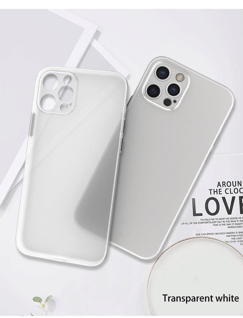 "Ultra-Dünne Mattierte Handyhülle für iPhone, Vielfältige Transparente Farben, Einfacher Stil, TPU-Material"